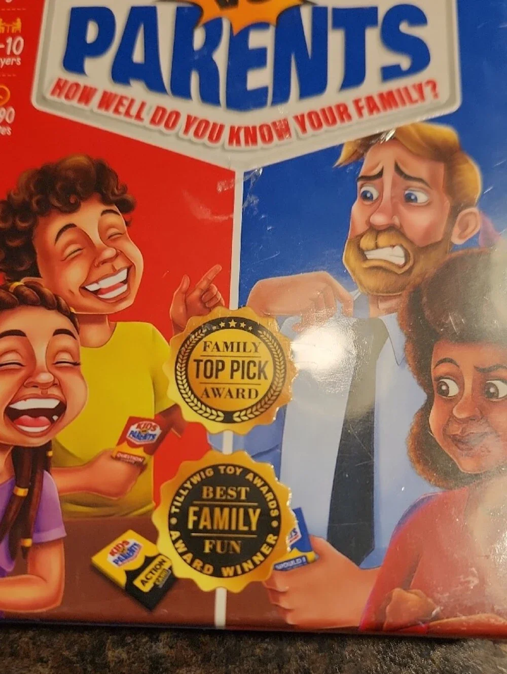 Kids vs Parents Family Game - Blue & Red